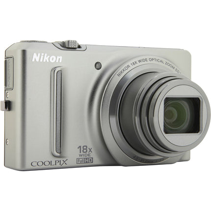 Appareil photo Compact NIKON S9100 Titane Reconditionné
