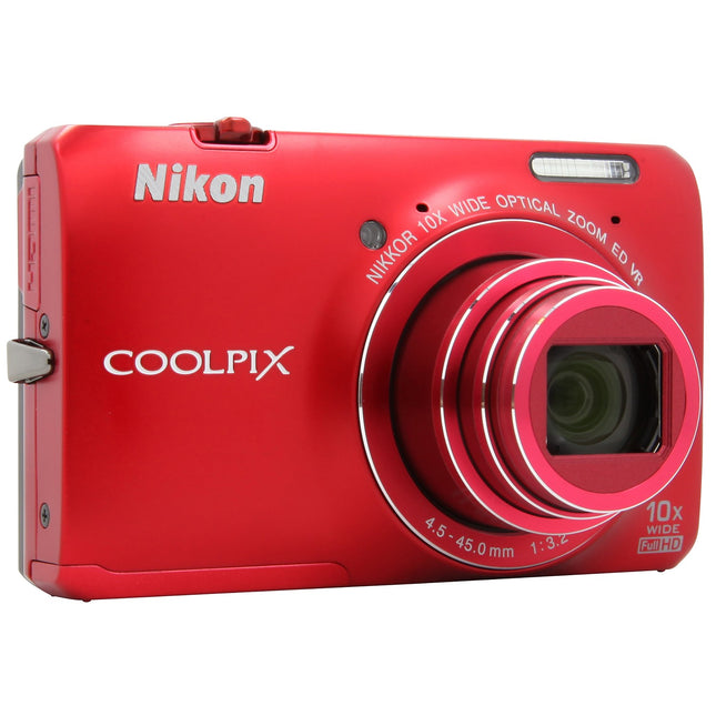 Appareil photo Compact NIKON Pack Coolpix S6300 rouge + Etui + 4Go Reconditionné