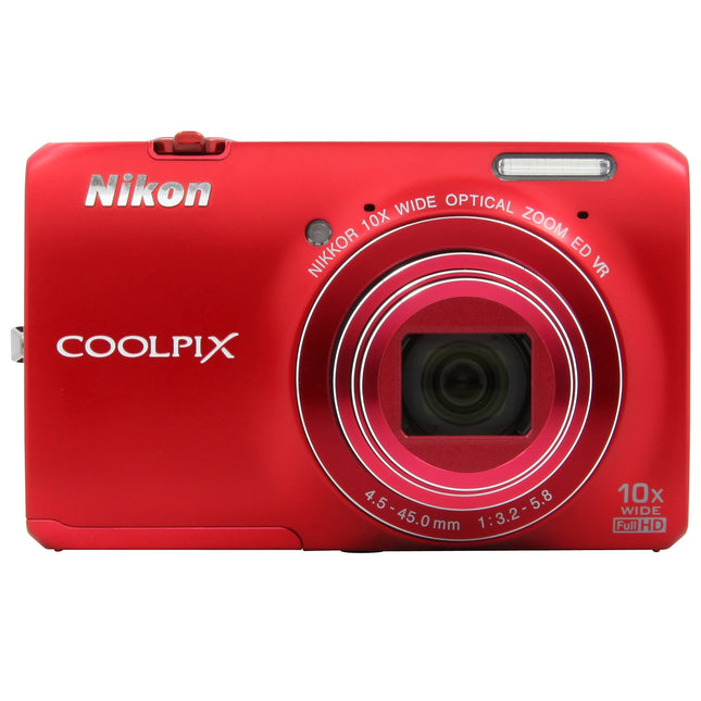 Appareil photo Compact NIKON Pack Coolpix S6300 rouge + Etui + 4Go Reconditionné