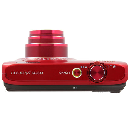 Appareil photo Compact NIKON Pack Coolpix S6300 rouge + Etui + 4Go Reconditionné