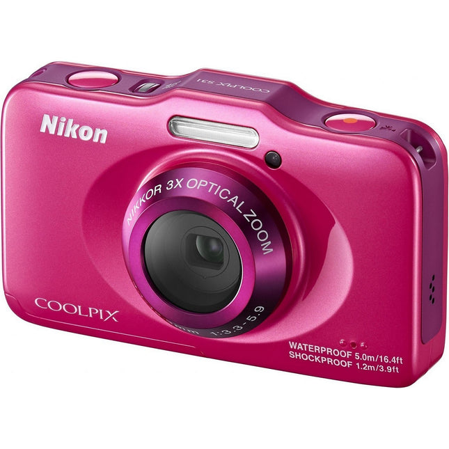 Appareil photo Compact NIKON Pack S31 rose + sac à dos Reconditionné