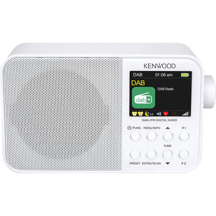 Radio DAB KENWOOD DAB BT CRM30DAB-W Blanc