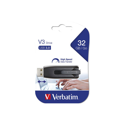 Clé USB VERBATIM USB 3.0 32GB STORE N GO DRIVE BLACK
