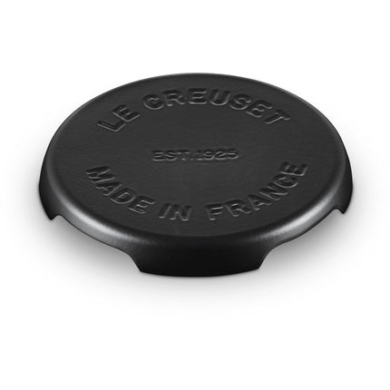 Dessous de plat LE CREUSET rond collection barbecue 22 cm noir mat