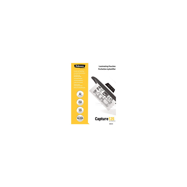 Consommable de bureau pour plastifieuse FELLOWES Pochettes A4 125mic x250