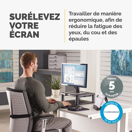 SUPPORT FELLOWES moniteur réglable en hauteur Premium