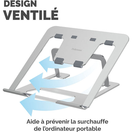 SUPPORT FELLOWES PC Portable ergonomique ALUMIA