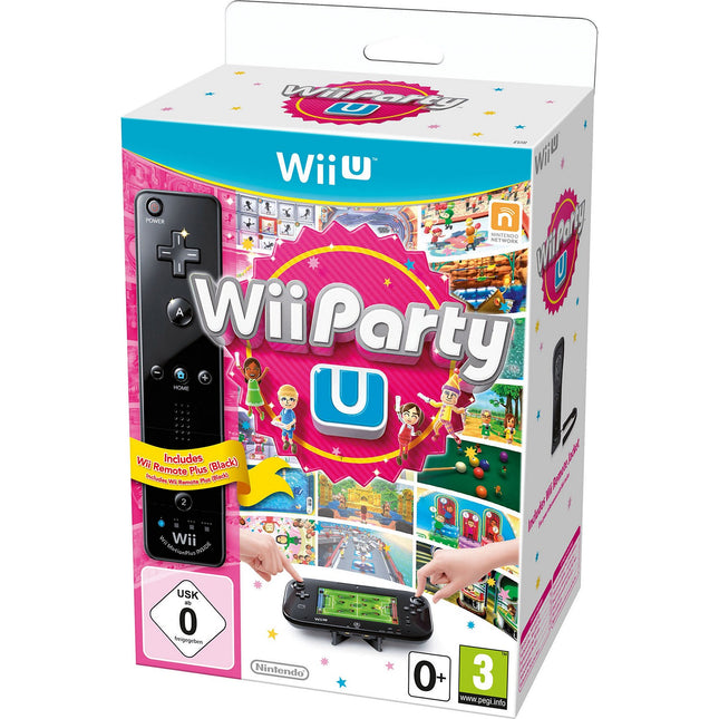 Jeu Wii U NINTENDO Wii Party U + Manette Wii U Plus Noire Reconditionné