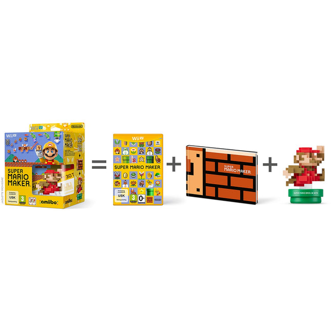 Jeu Wii U NINTENDO Super Mario Maker +Amiibo Mario +Artbook