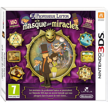 Jeu 3DS NINTENDO Professeur Layton 3D Masque des Miracles Reconditionné