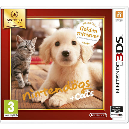 Jeu 3DS NINTENDO Nintendogs Golden Retriever Selects Reconditionné