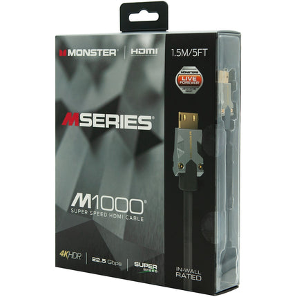Câble HDMI MONSTERCABLE M1000 UHD 4K HDR 22.5GBPS 1.5M