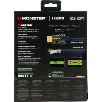 Câble HDMI MONSTERCABLE M3000 UHD 8K DOLBY VISION HDR 48GBPS 3M