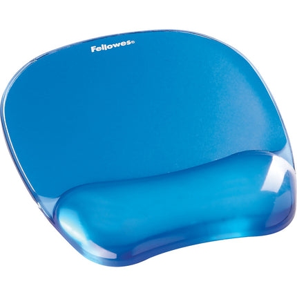 Repose-poignet FELLOWES repose poignet gel cristal bleu