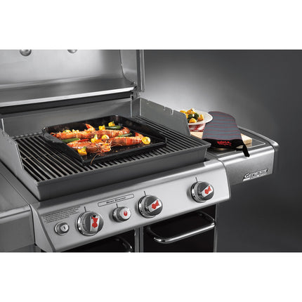 Plancha pour barbecue WEBER en fonte émaillée pour barbecue gaz