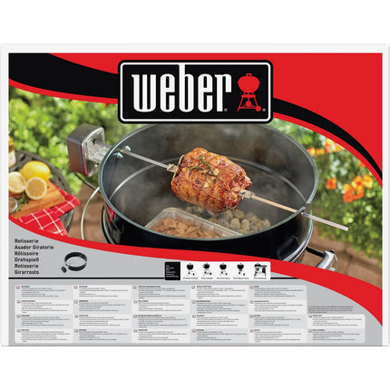 Tourne broche barbecue WEBER pour BBQ charbon 57cm