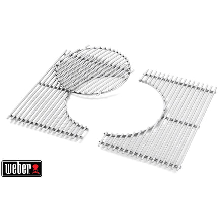 Grille barbecue WEBER BBQ System en acier inox Spirit 300