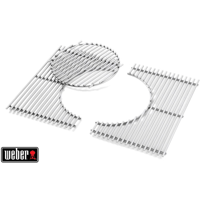 Grille barbecue WEBER BBQ System en acier inox Spirit 300