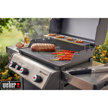 Grille barbecue WEBER BBQ System en acier inox Spirit 300