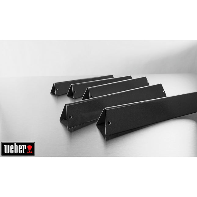 Lot WEBER 5 barres Flavorizer acier email Genesis