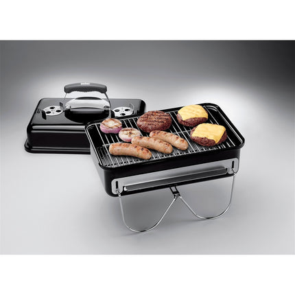 Barbecue charbon WEBER Go anywhere Black à poser 42 sm