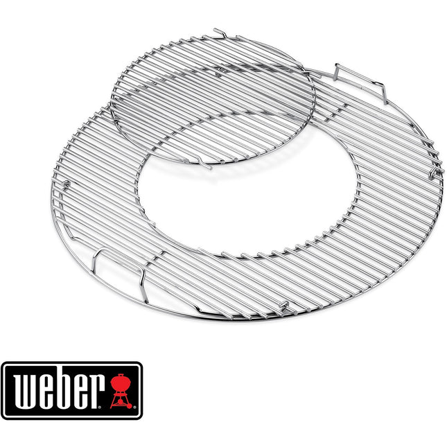 Grille barbecue WEBER de cuisson Gourmet en acier inox 57 cm