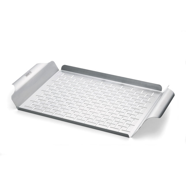 Plat de cuisson WEBER de cuisson en acier inoxydable 40x30x3cm