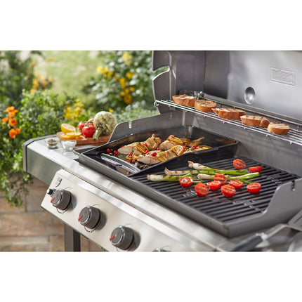 Plancha pour barbecue WEBER pour Genesis II 4 et 6 bruleurs