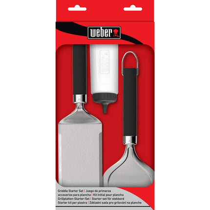 Ustensile plancha WEBER ensemble de 3 ustensiles pour plancha
