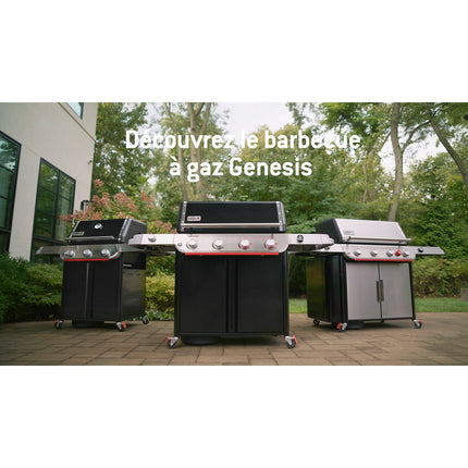 Barbecue gaz WEBER Genesis E-315W Plancha, sur chariot, 3 brûleurs, surface de cuisson 68 x 48 cm