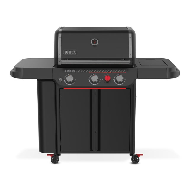 Barbecue gaz WEBER Genesis E-330WR Stealth, sur chariot, 3 brûleurs, surface de cuisson 68 x 48 cm