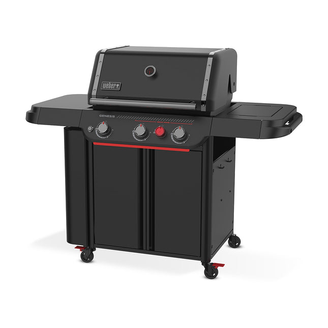 Barbecue gaz WEBER Genesis E-330WR Stealth, sur chariot, 3 brûleurs, surface de cuisson 68 x 48 cm