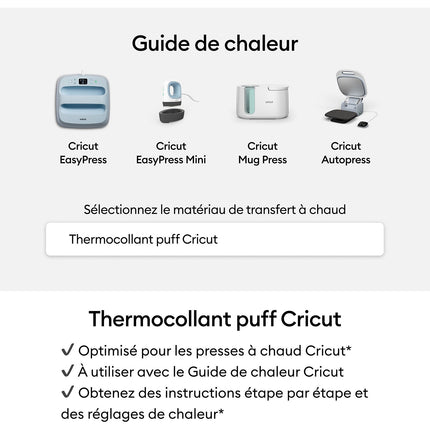 Accessoire CRICUT Puff Iron On Black