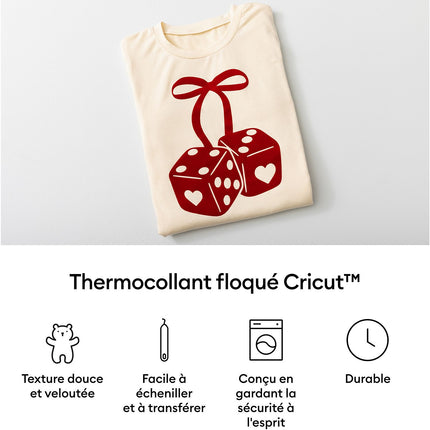 Accessoire CRICUT Flocked Iron On Black