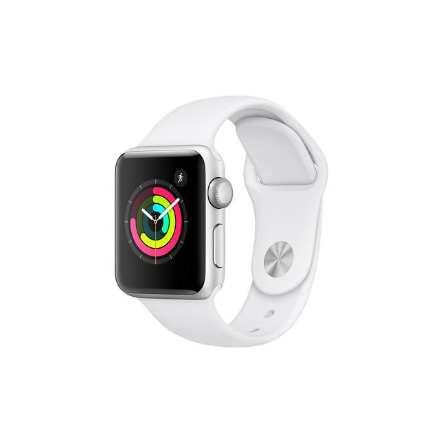 Montre connectée APPLE WATCH 38MM Alu Argent / Blanc Series 3 Reconditionné
