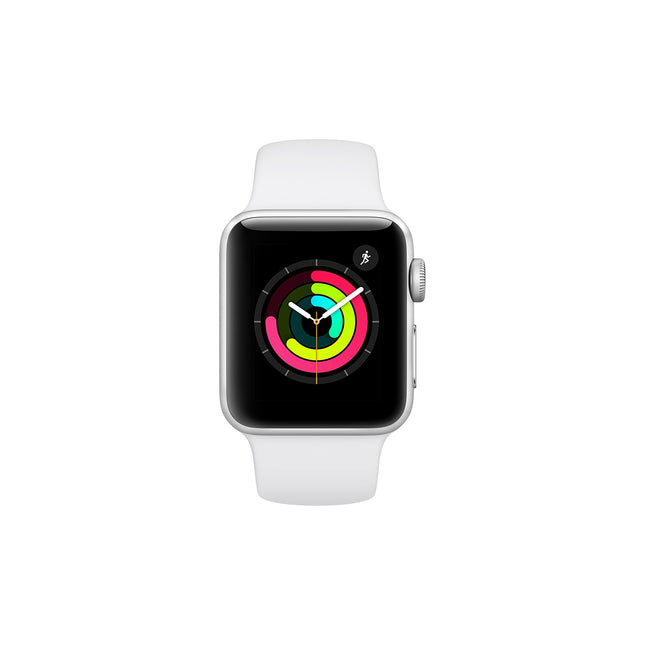 Montre connectée APPLE WATCH 38MM Alu Argent / Blanc Series 3 Reconditionné
