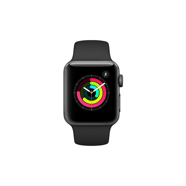 Montre connectée APPLE WATCH 38MM Alu Gris/Noir Series 3 Reconditionné