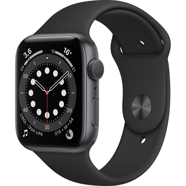 Montre connectée APPLE WATCH 44MM Alu Gris/Noir Series 6 Reconditionné