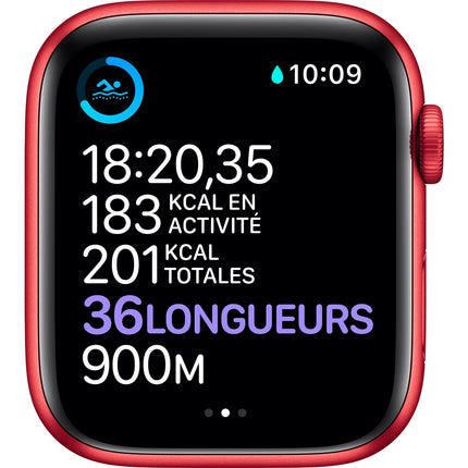 Montre connectée APPLE WATCH 44MM Alu Rouge/Rouge Series 6 Reconditionné