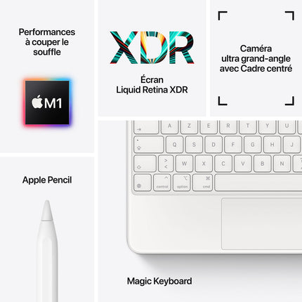 Tablette Apple IPAD Pro 12.9 M1 128Go Argent Reconditionné