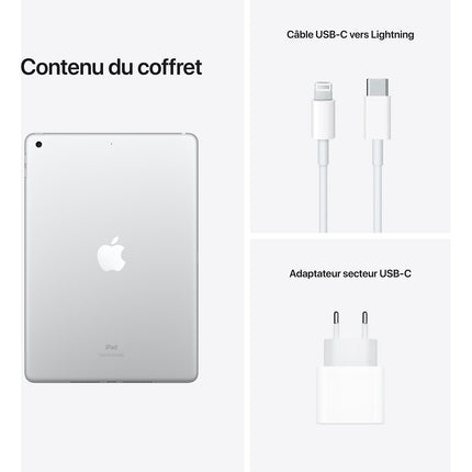 Tablette Apple IPAD 10.2 64Go Argent 9 Gen Reconditionné