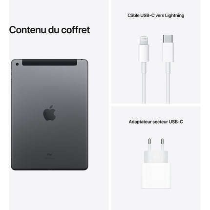 Tablette Apple IPAD 10.2 64Go Gris sidéral Cellular 9 Gen Reconditionné