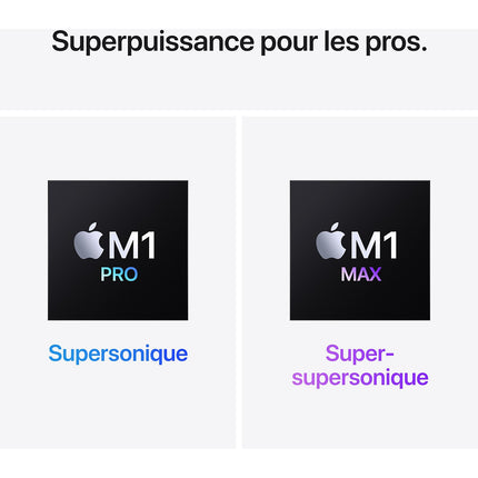 Ordinateur Apple MACBOOK Pro 14' M1 Pro 16Go RAM 512Go SSD Argent Reconditionné