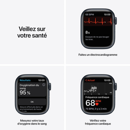 Montre connectée APPLE WATCH 41MM Alu/Minuit Series 7 Reconditionné