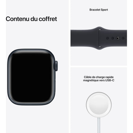 Montre connectée APPLE WATCH 41MM Alu/Minuit Series 7 Reconditionné