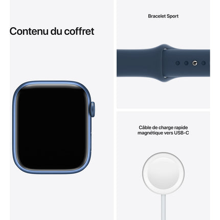 Montre connectée APPLE WATCH 45MM Alu/Bleu Series 7 Reconditionné