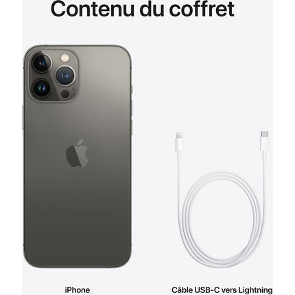 Smartphone APPLE iPhone 13 Pro Max Graphite 128Go 5G Reconditionné