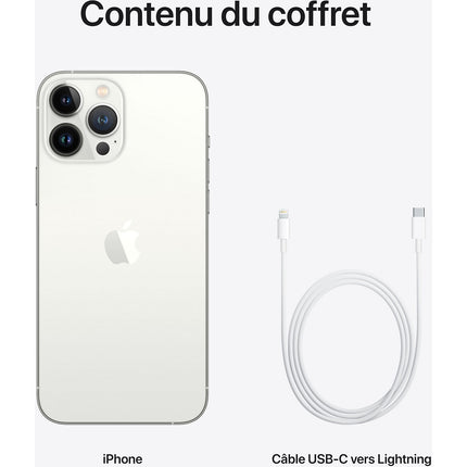 Smartphone APPLE iPhone 13 Pro Max Argent 128Go 5G Reconditionné