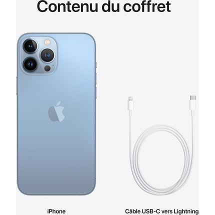 Smartphone APPLE iPhone 13 Pro Max Bleu alpin 256Go 5G Reconditionné