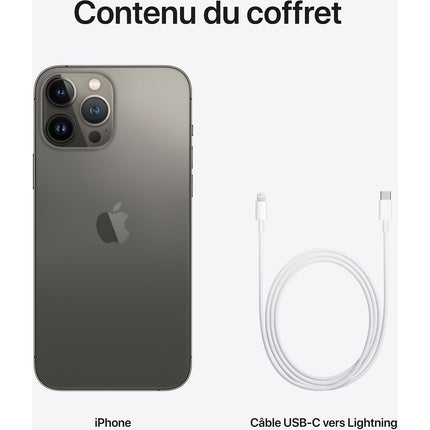 Smartphone APPLE iPhone 13 Pro Max Graphite 512Go 5G Reconditionné